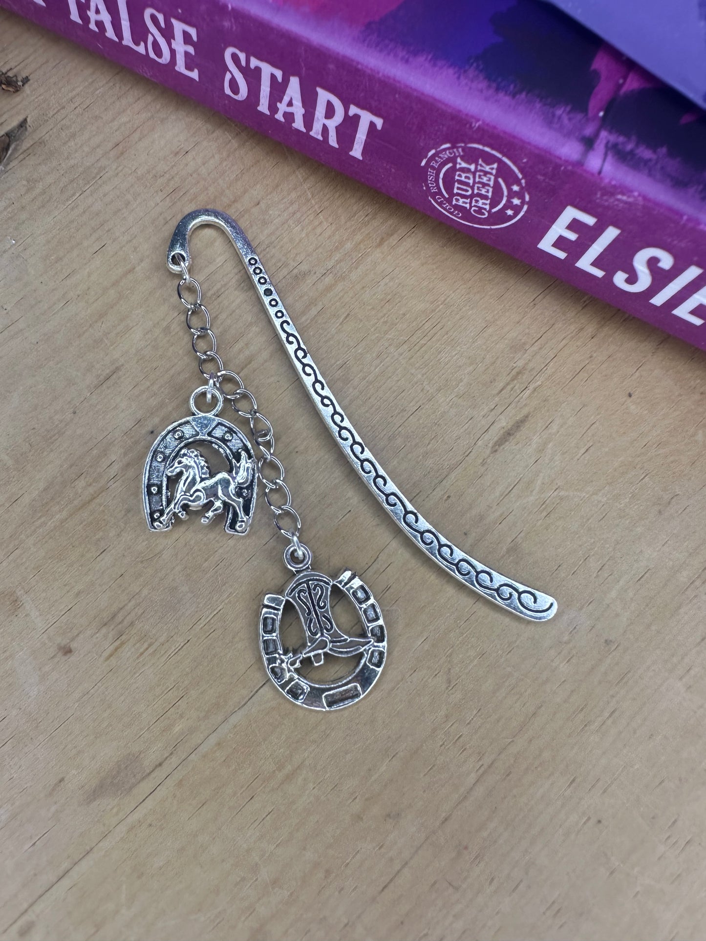 Boho charm chain bookmark