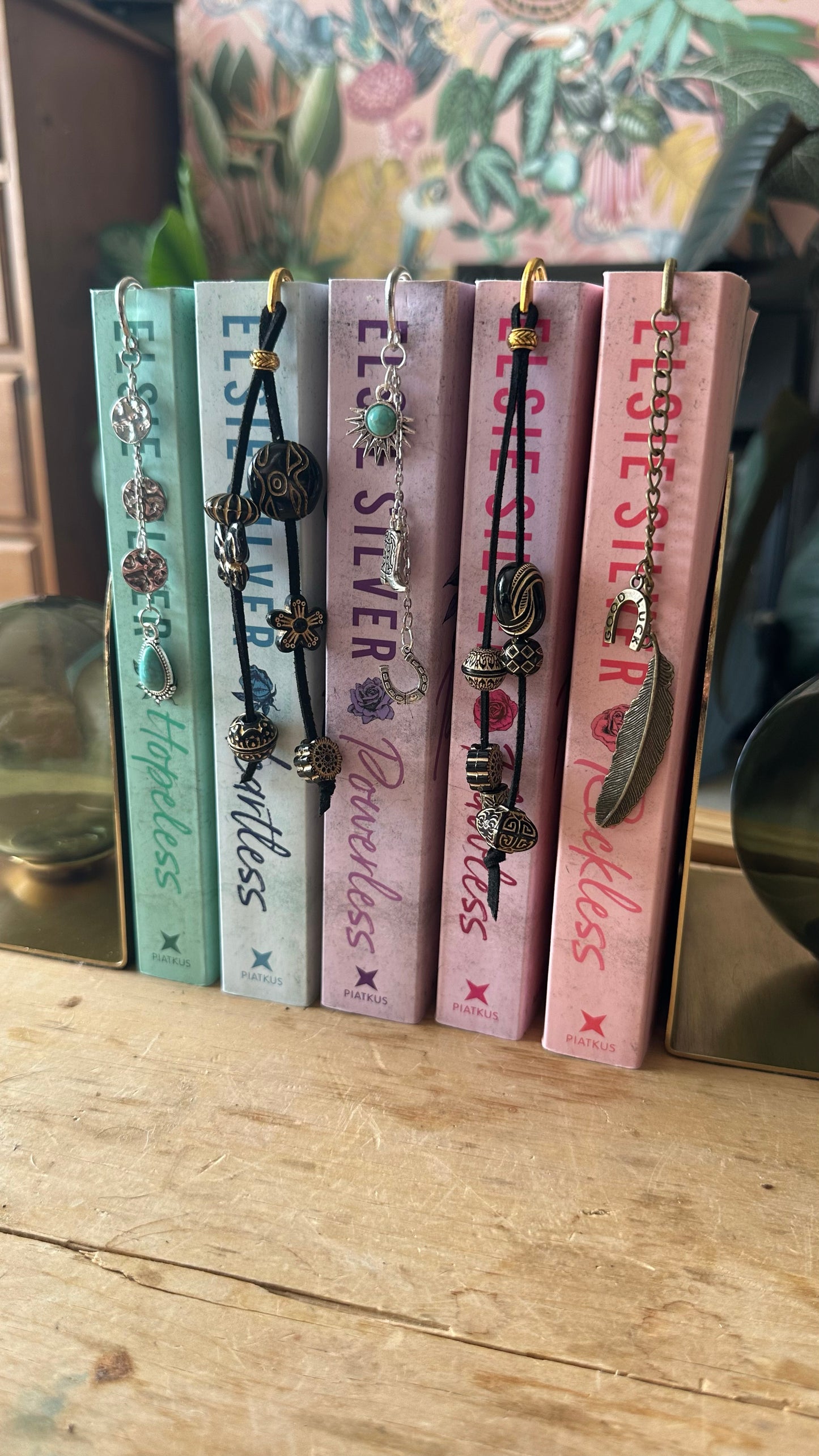 Black and gold bookmark