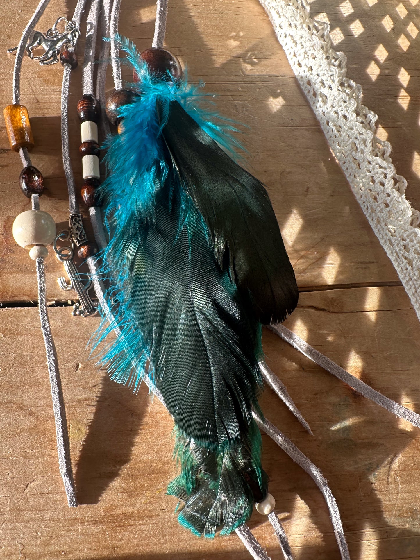 BC0048 Grey and silver boho boot tassel