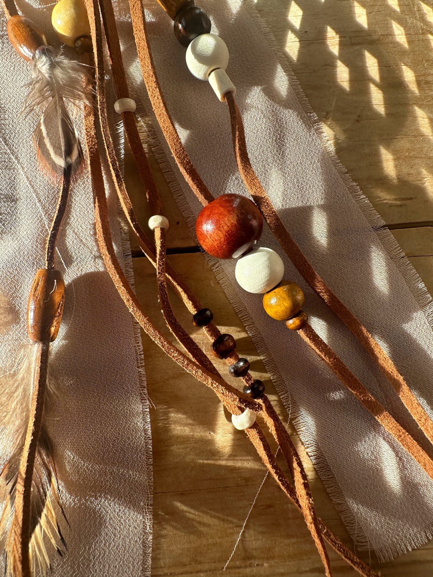 BC0061 toffee and chiffon boho boot tassel