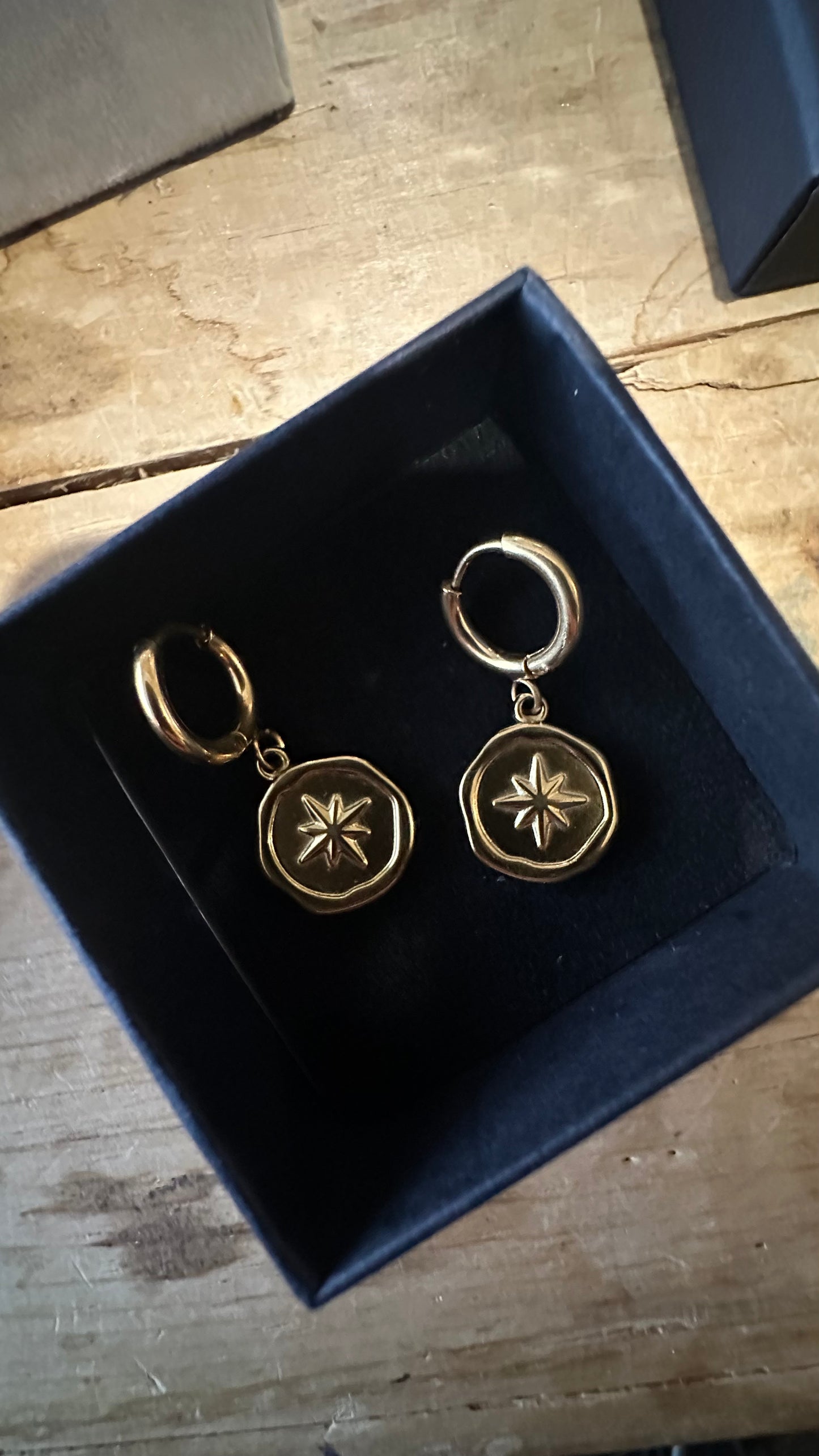 Wildhearts star stamp earrings