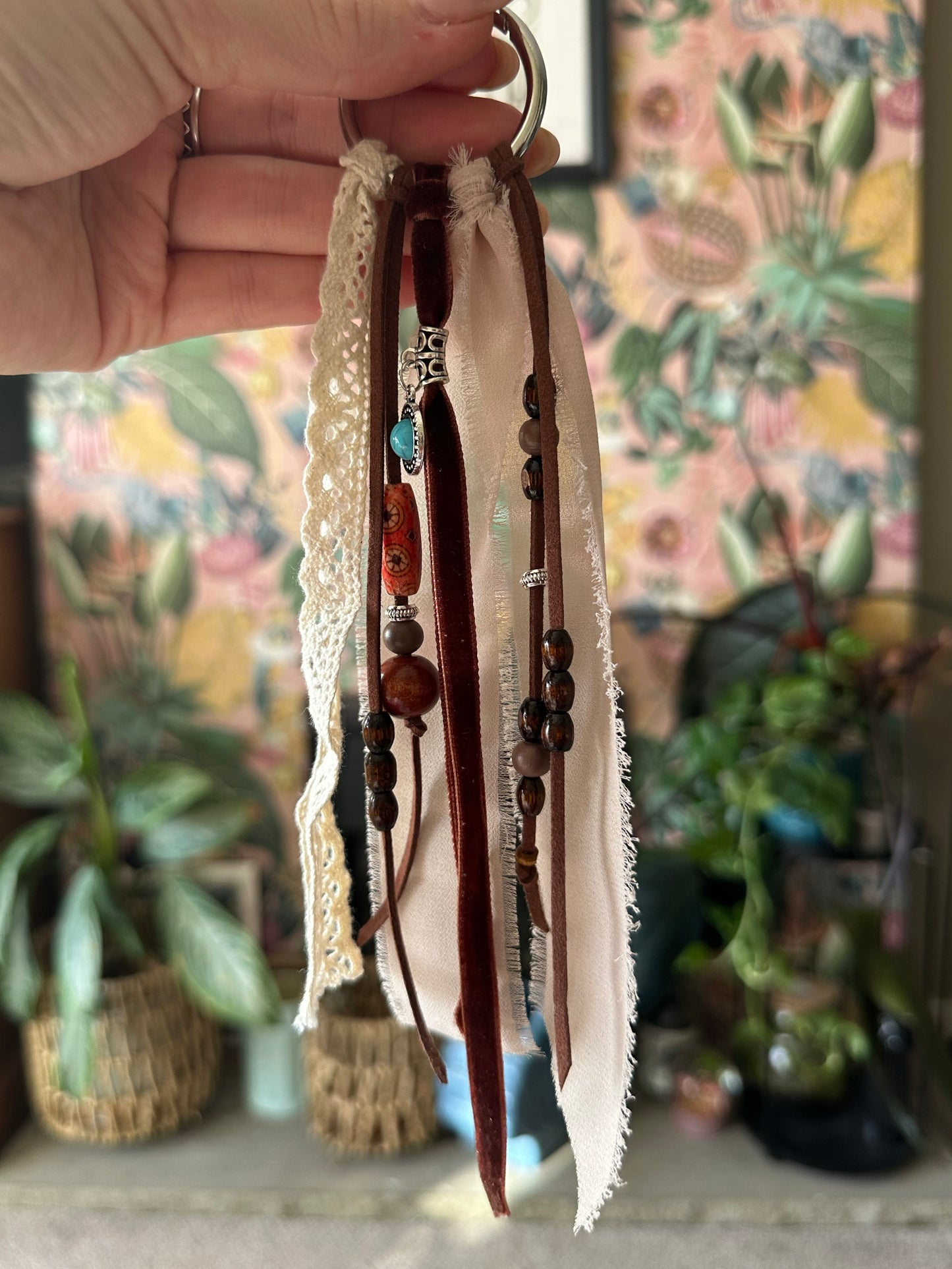 BC0016 Lace, velvet & chiffon boho cowgirl loop tassel