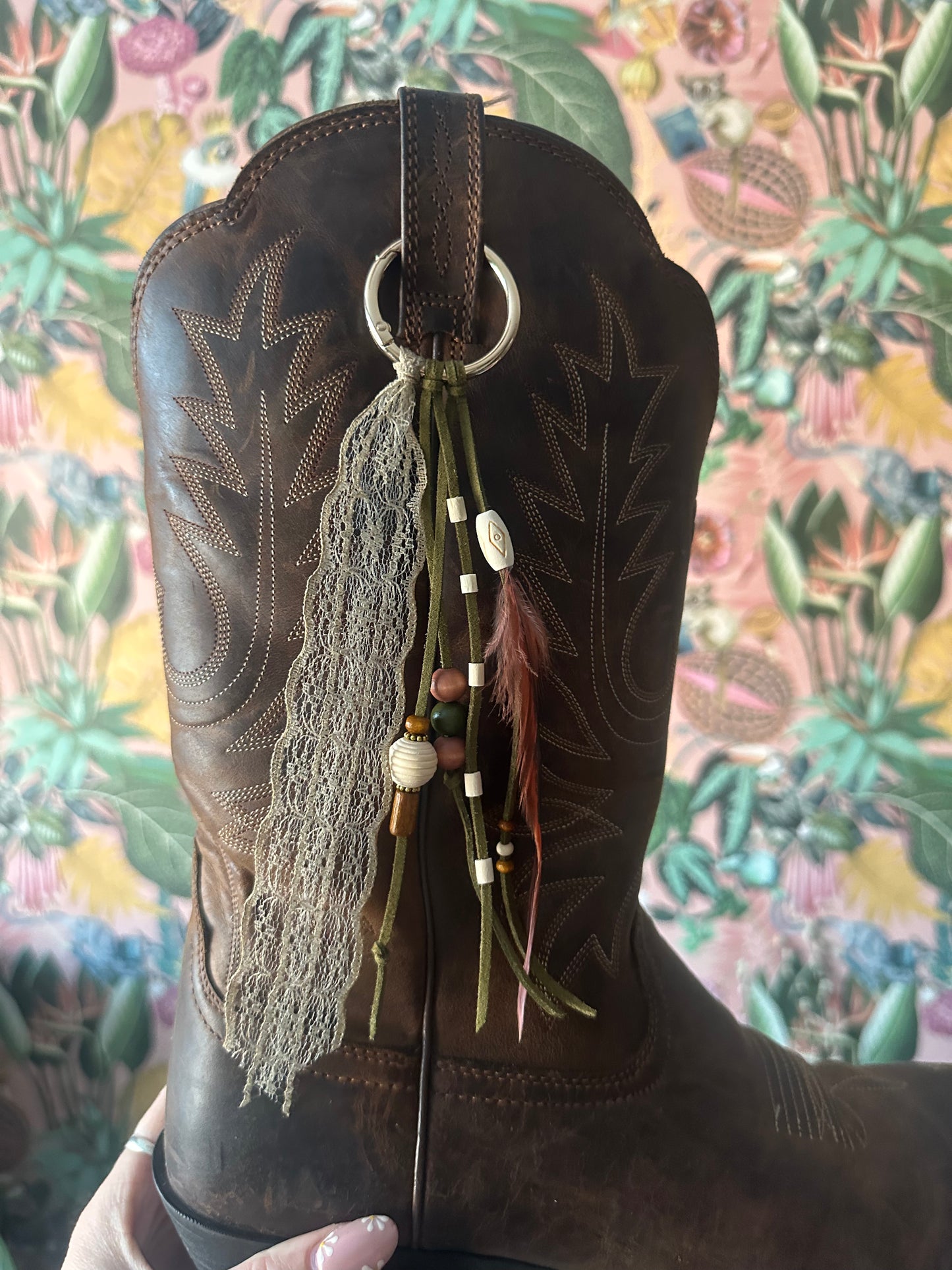 BC0203 Olive Boot Tassel