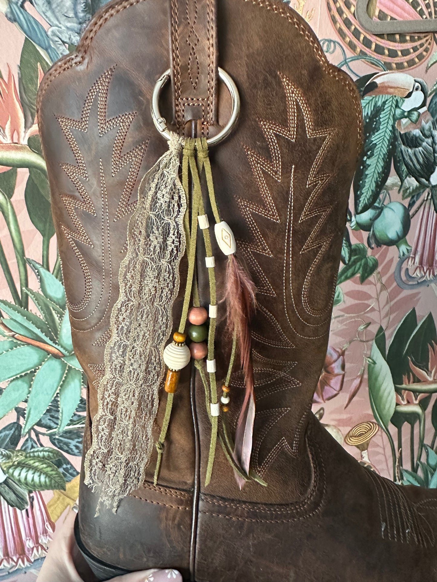 BC0203 Olive Boot Tassel