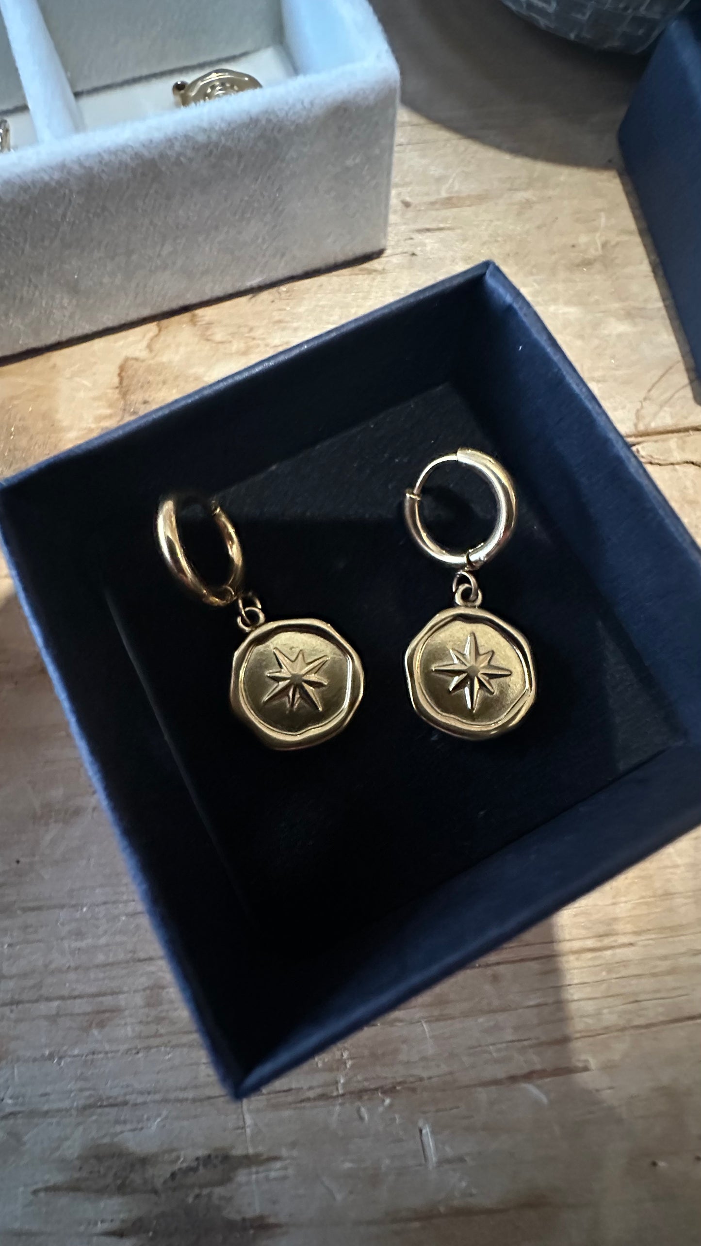 Wildhearts star stamp earrings